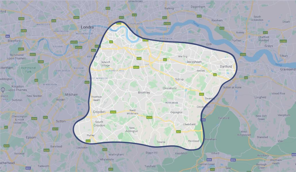 map of Chartered Surveyors South East London | Quotation | 020 8064 1636