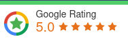 google places review with 5 stars rating