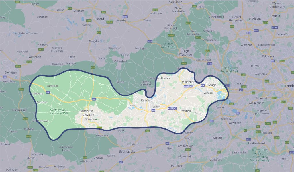 map of Chartered Surveyors Berkshire | Instant Quote Available | 020 8064 1636