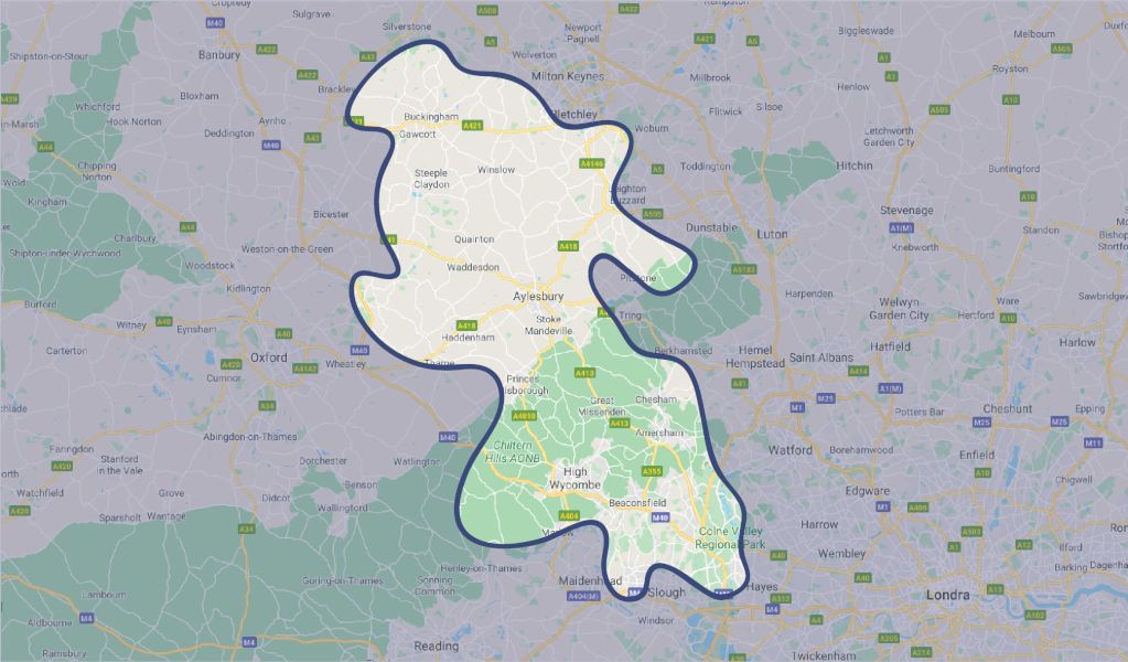 map of Chartered Surveyors Buckinghamshire | Instant Quote | 020 8064 1636
