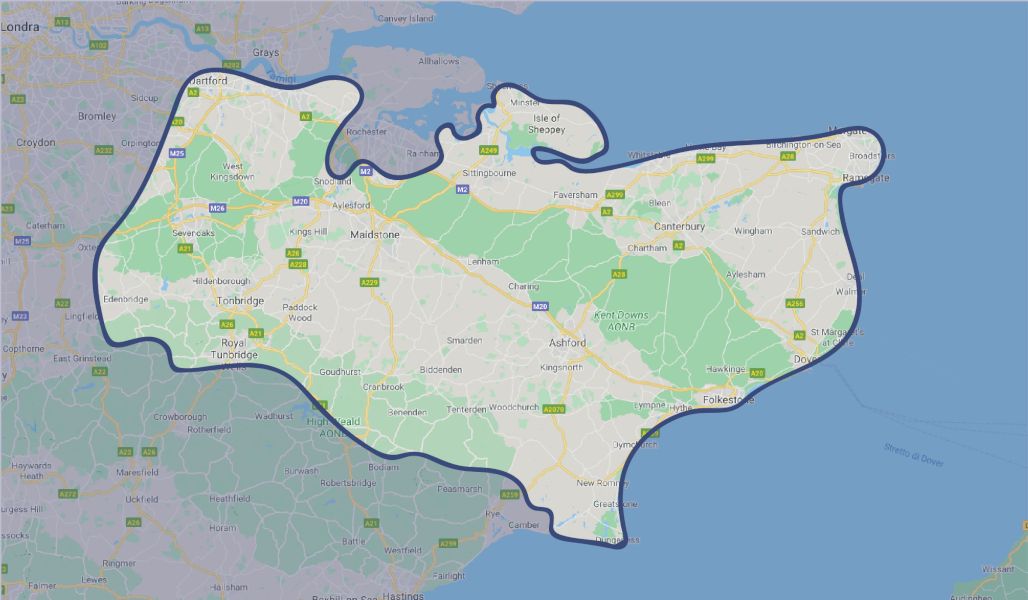 map of Chartered Surveyors Kent | Quotation Available | 020 8064 1636